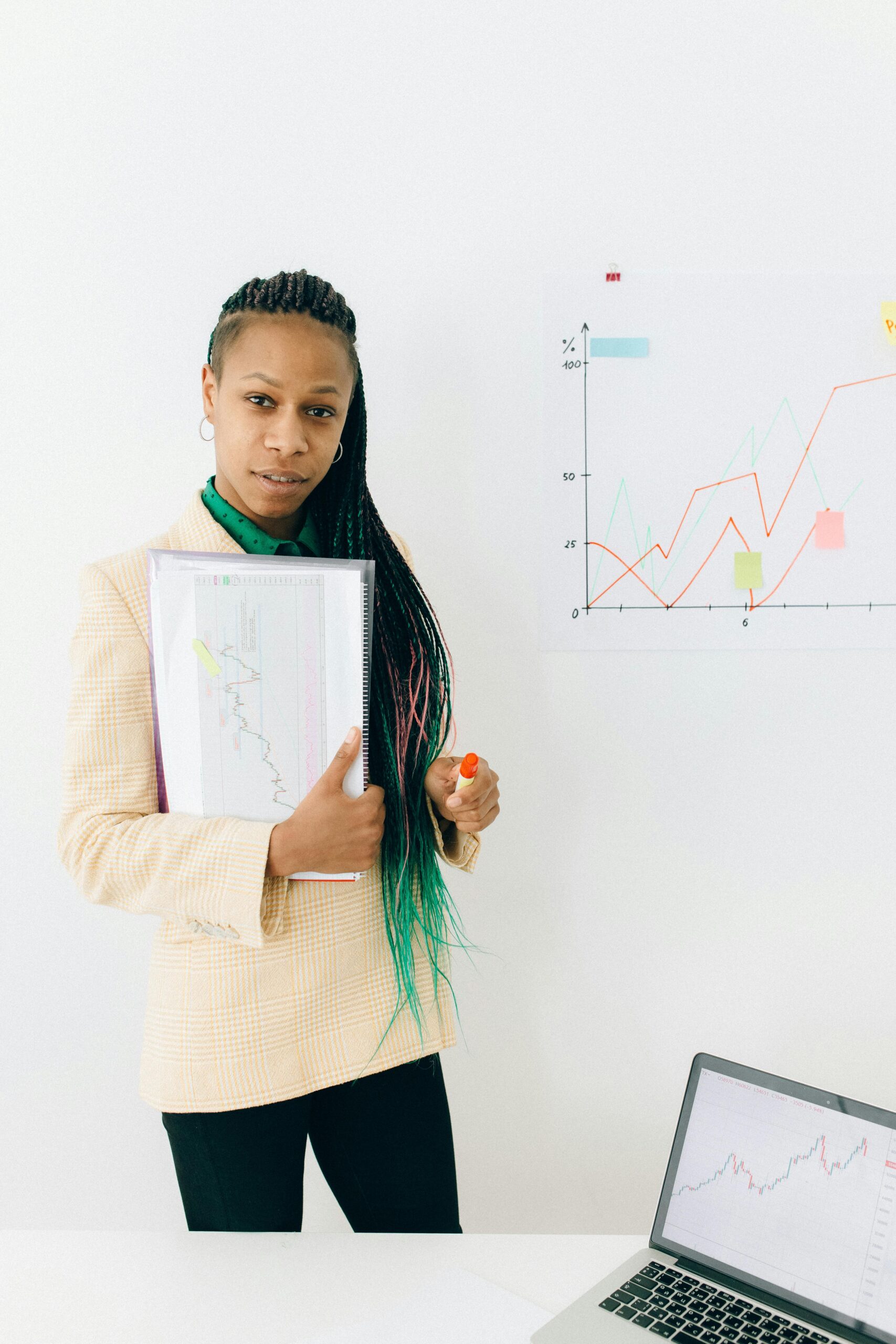 Business team working on b2b website growth strategy analytics